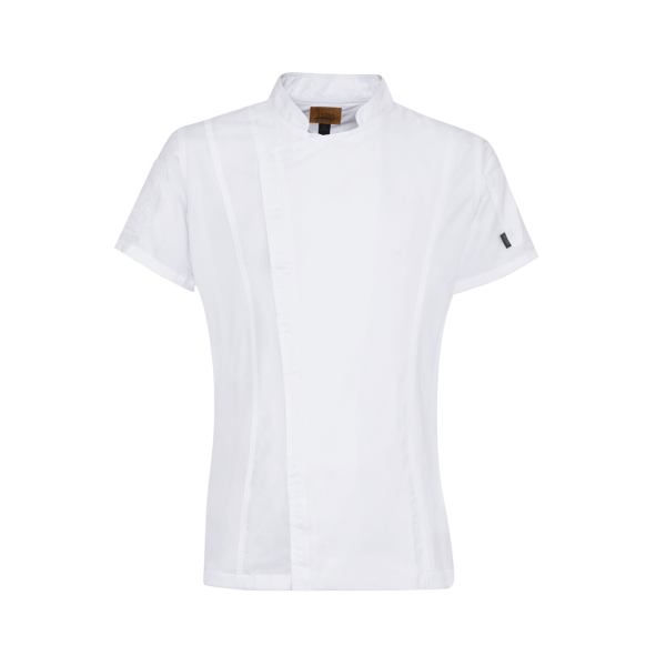 White Universal Short Sleeve Filipina Shirt For Women